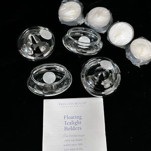 NIB VINTAGE PRINCESS HOUSE FLOATING TEA LIGHTS HOLDER 181